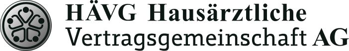 Logo der HÄVG Hausärztliche Vertragsgemeinschaft AG mit rundem Emblem und Schriftzug