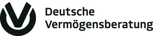Logo der Deutschen Vermögensberatung mit stilisiertem V-Symbol und Schriftzug