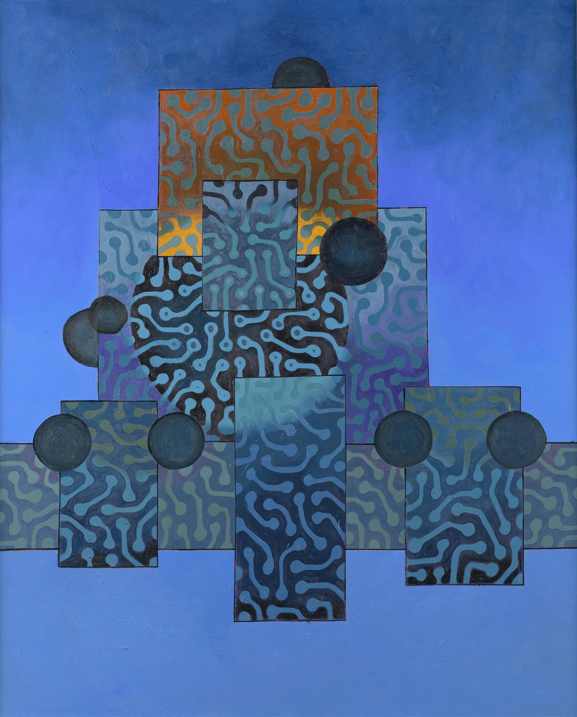 Dopamine III, 2024, oil on canvas, 100x80cm
