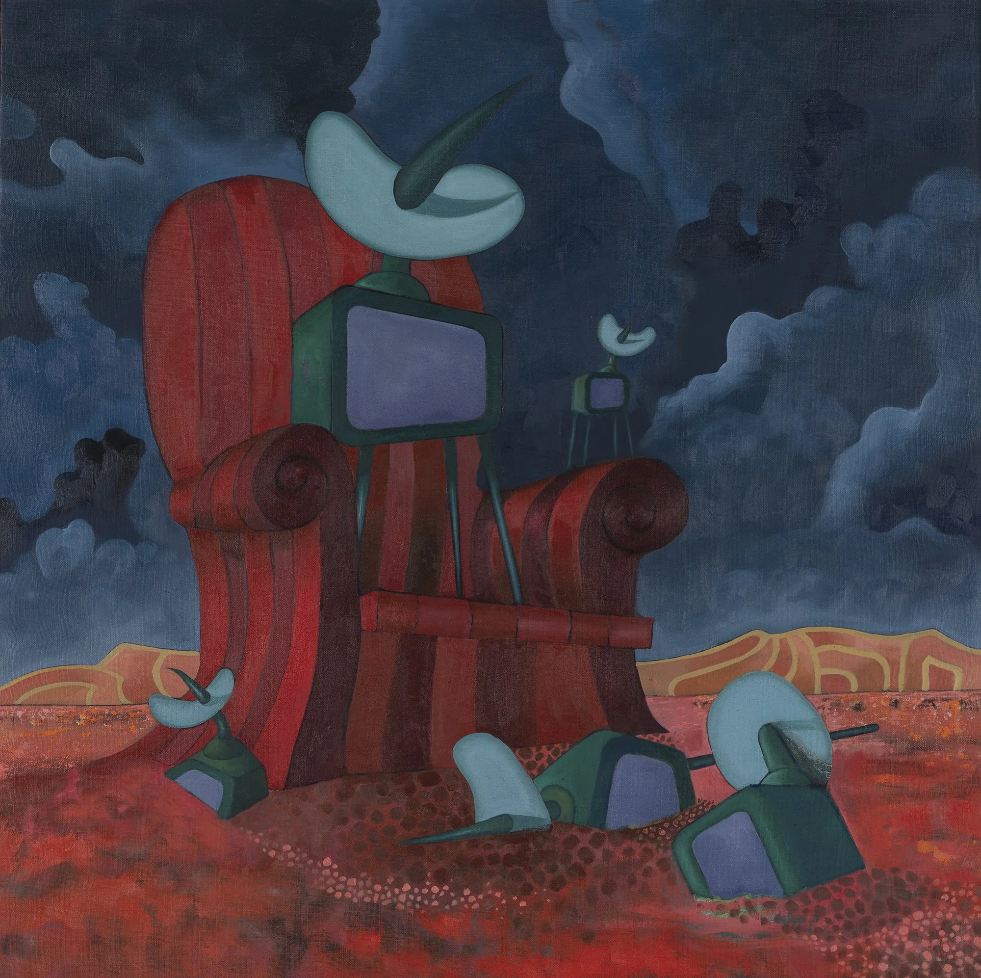 Latis Excellsior III, 2021, oil on canvas, 90x90cm
