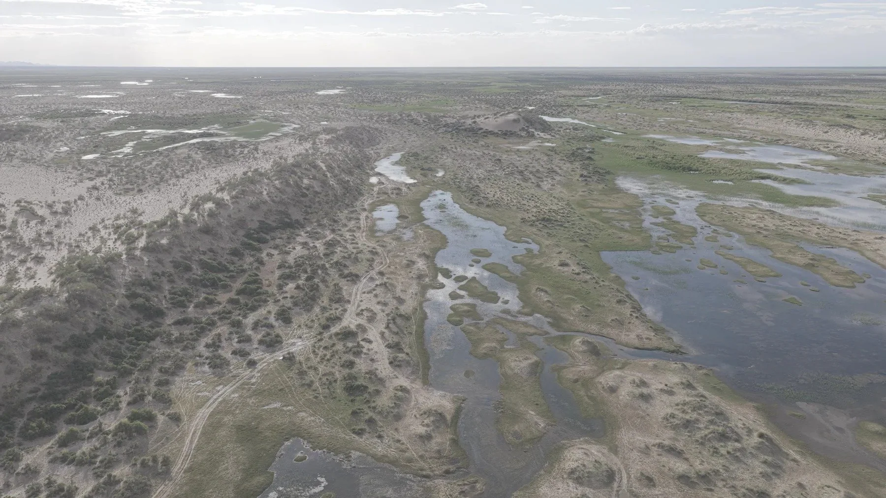 Water channels through the landscape · Qaidam Basin