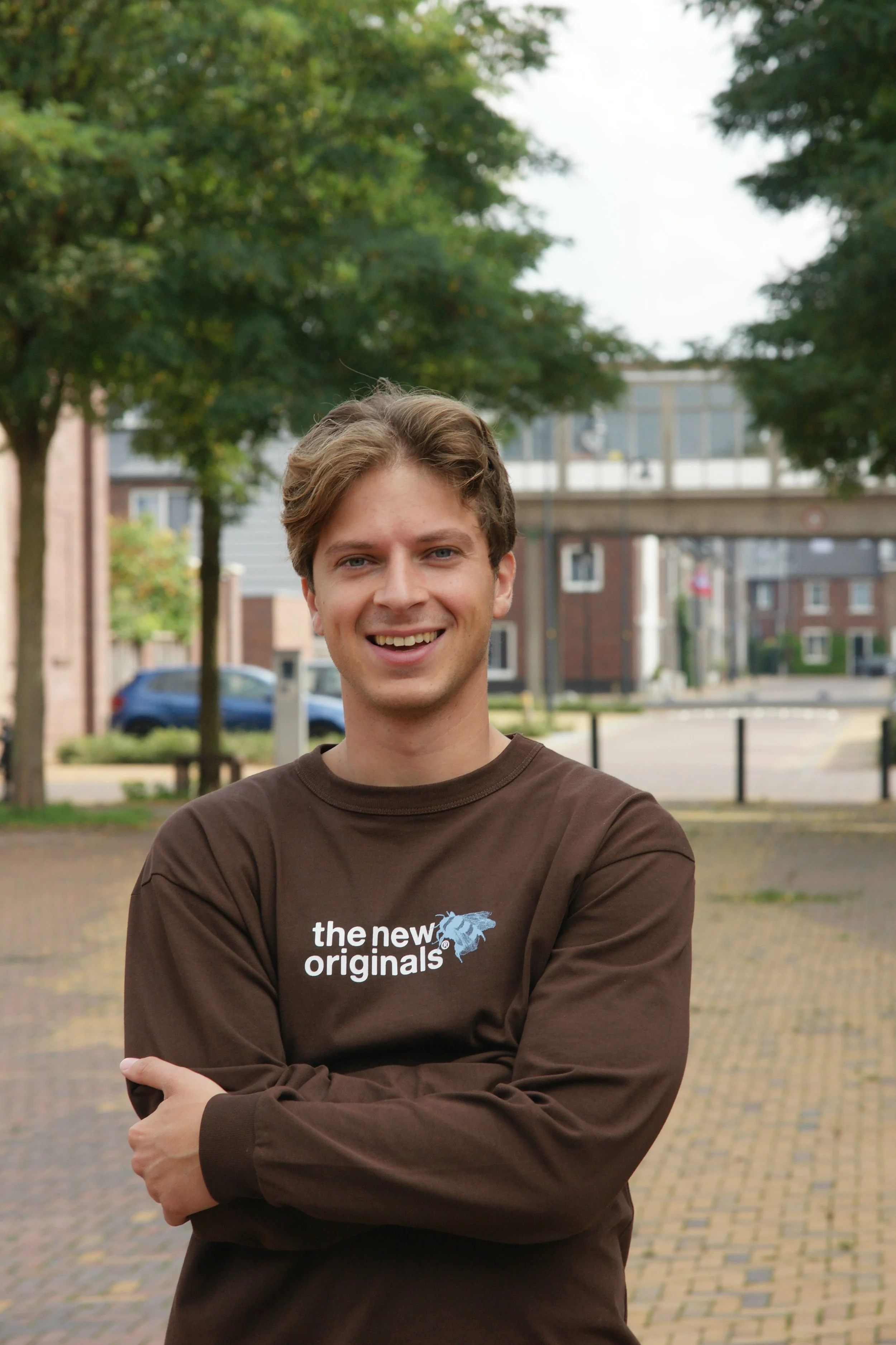 Portret van Bram, straatinterviewer bij Broederplein