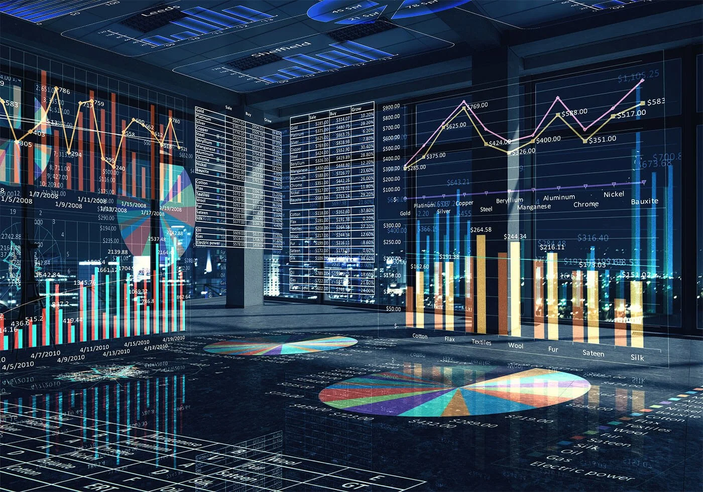 Graphs and tables background