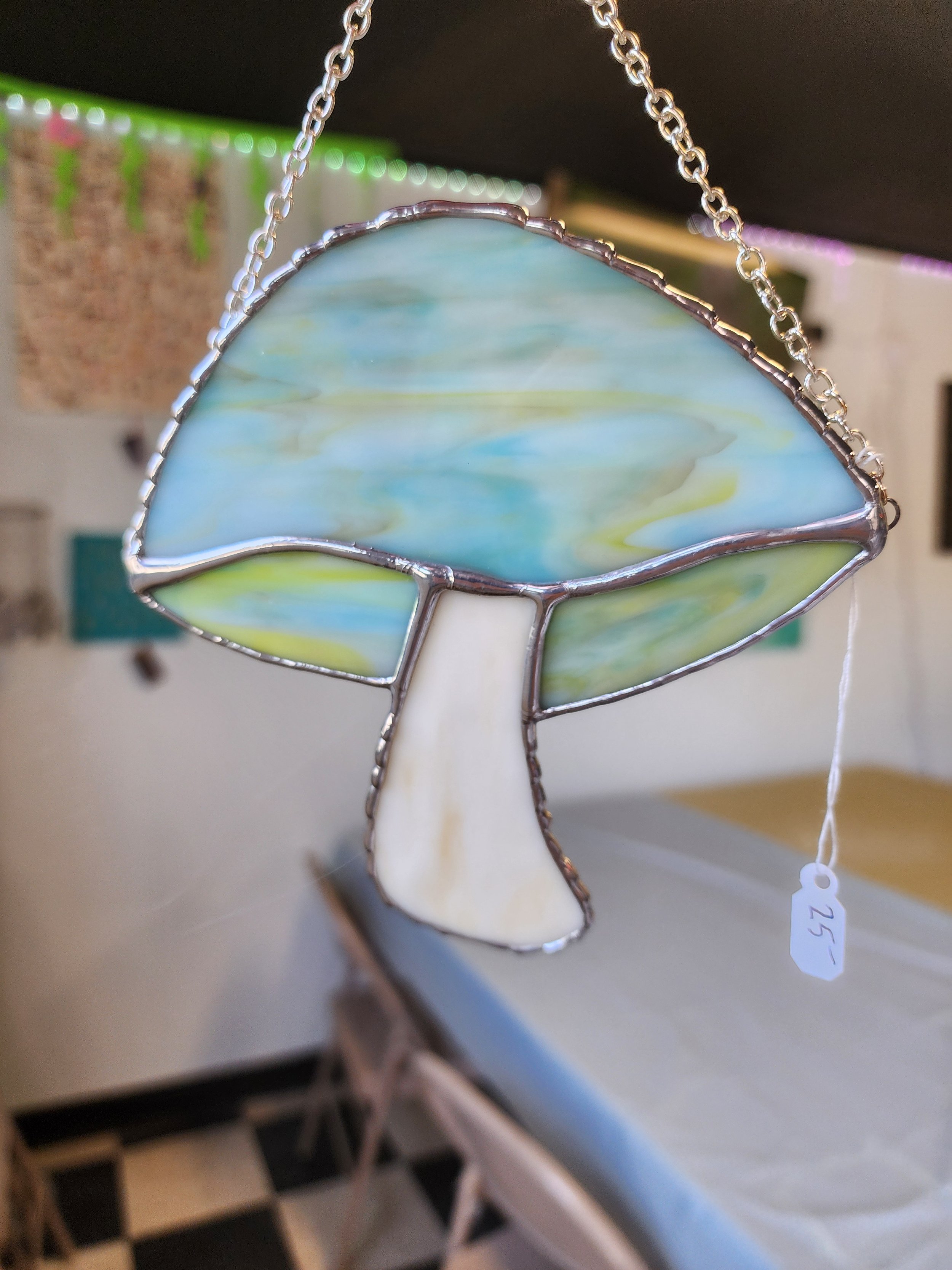 stained glass mushroom