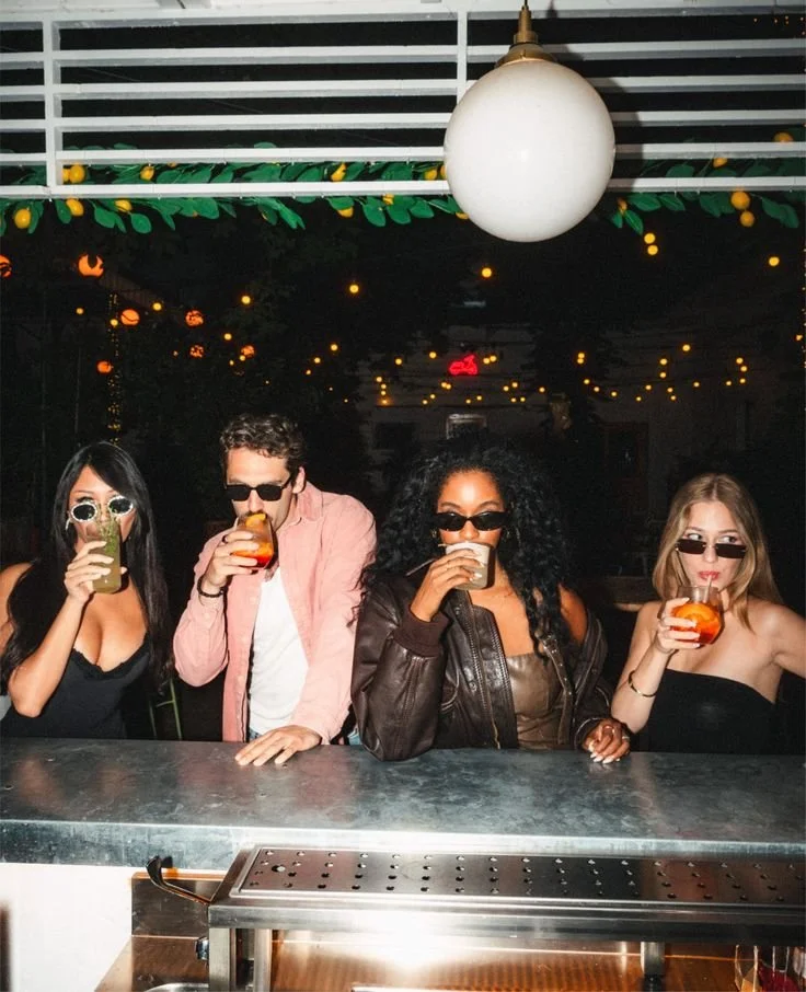 Commemorate a bar crawl and interview guests with a different question at each stop.