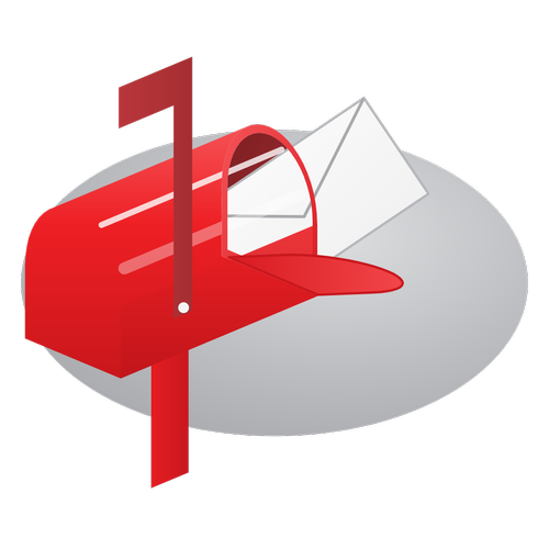Mail Boxes Times red mailbox icon