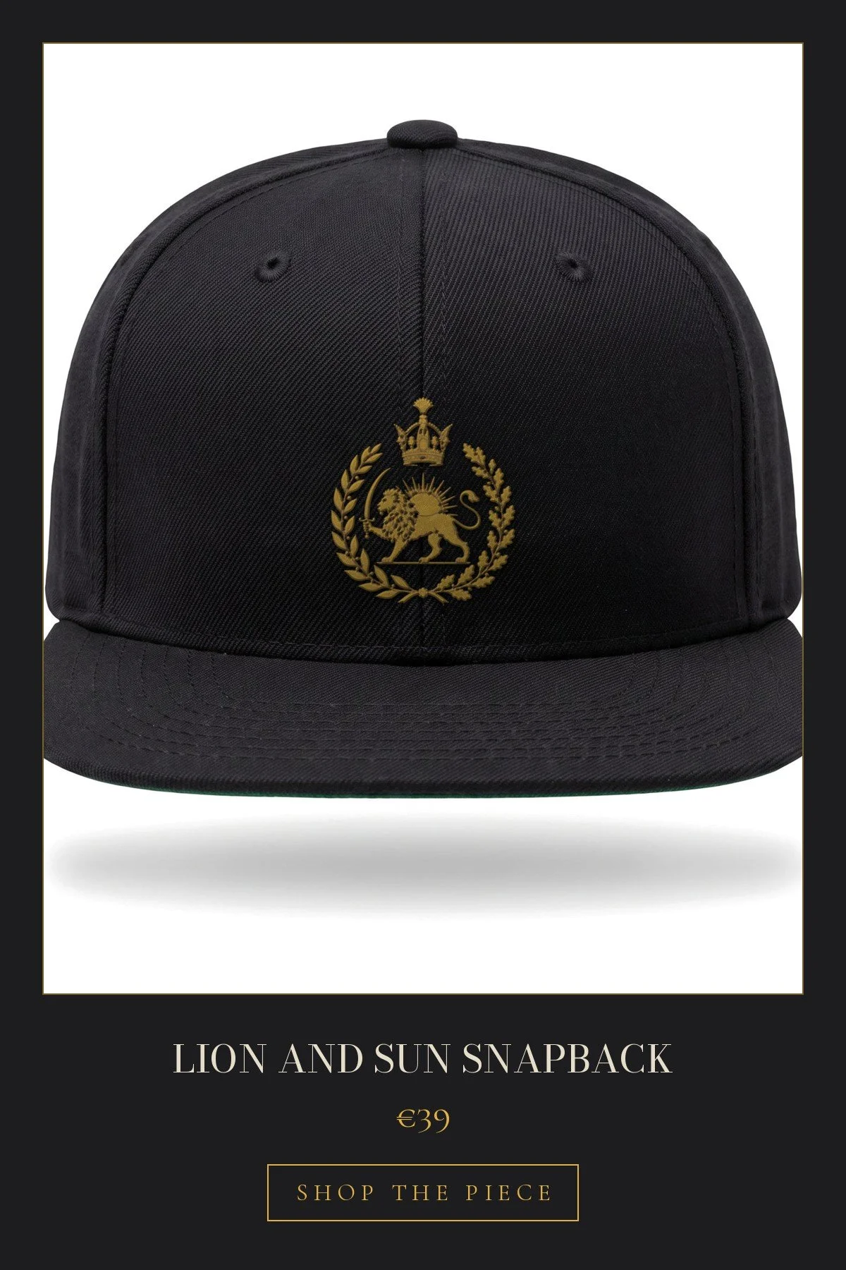 Lion and Sun Snapback | €39