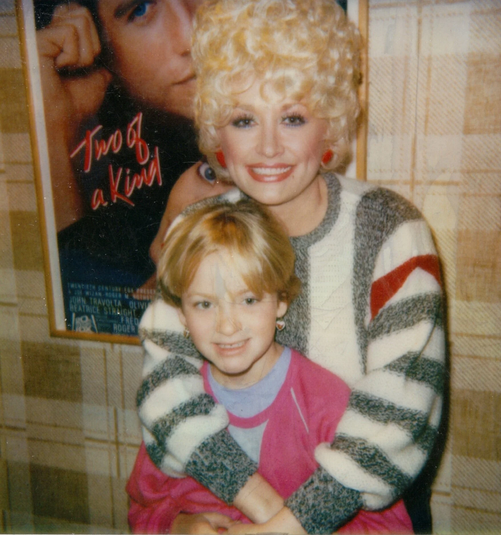 Danielle as a child with her Aunt Dolly Parton