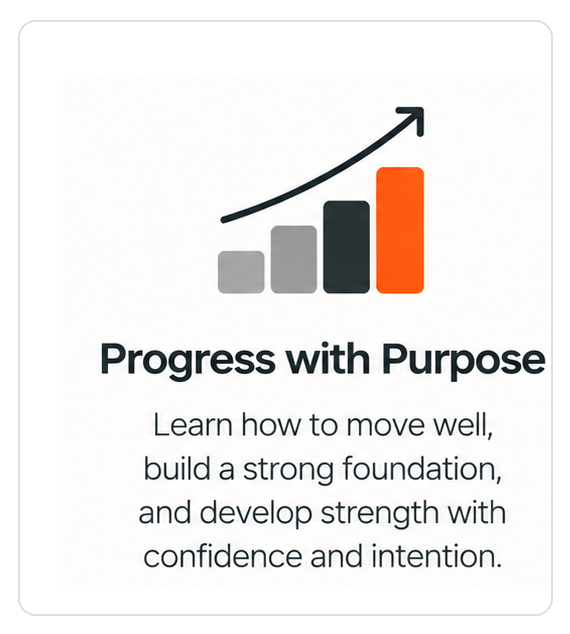 Progress with Purpose — Science-informed strength coaching focused on movement skills, proper technique, and building strength safely and progressively.