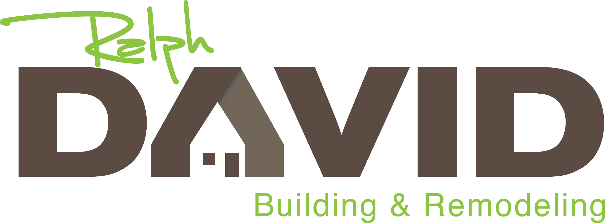 Logo for Beth Daxvid Building & Remodeling featuring the company name with a house roof icon and green and brown text.