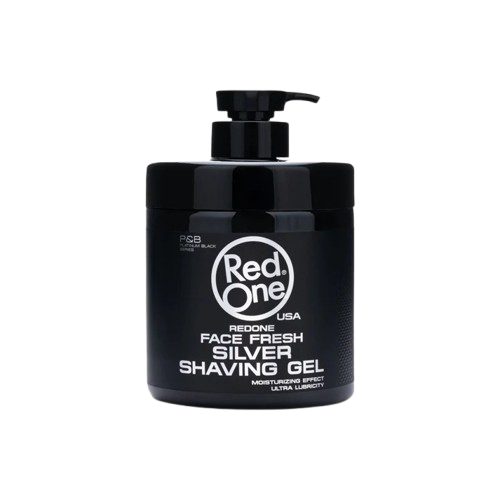 Gel para afeitar Red One Face Fresh Silver Shaving Gel con despachador