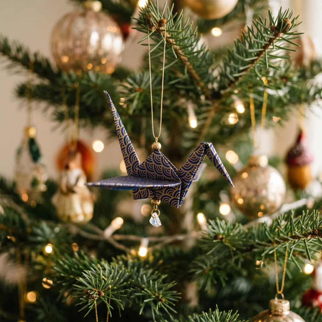 Origami Crane Ornament