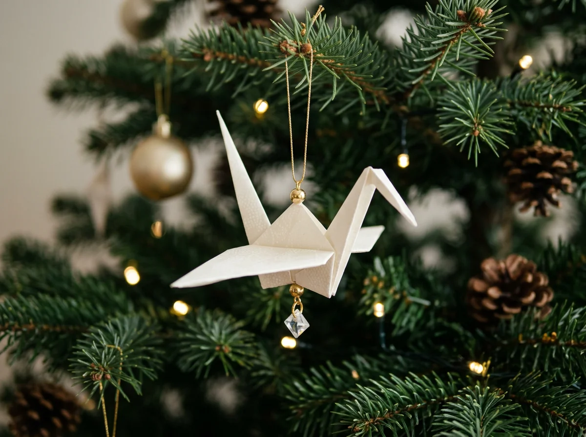 Origami Crane Ornament