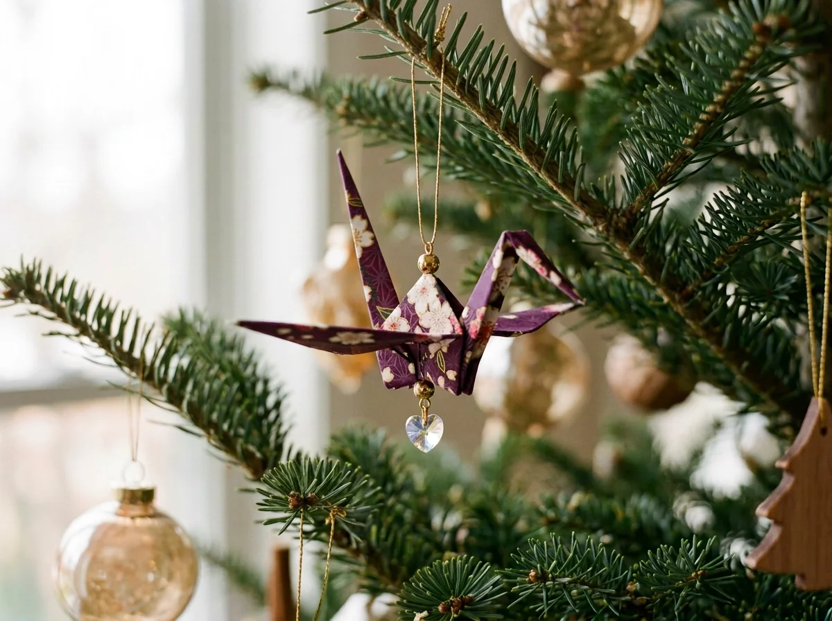 Origami Crane Ornament