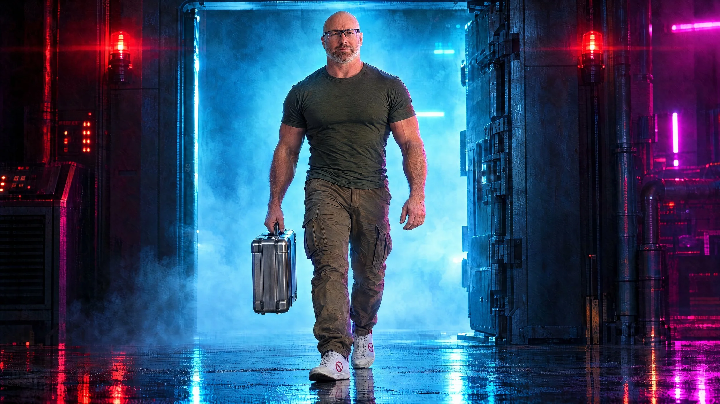 Deep Capture, the walk-in. The rig is real; the lab is not.