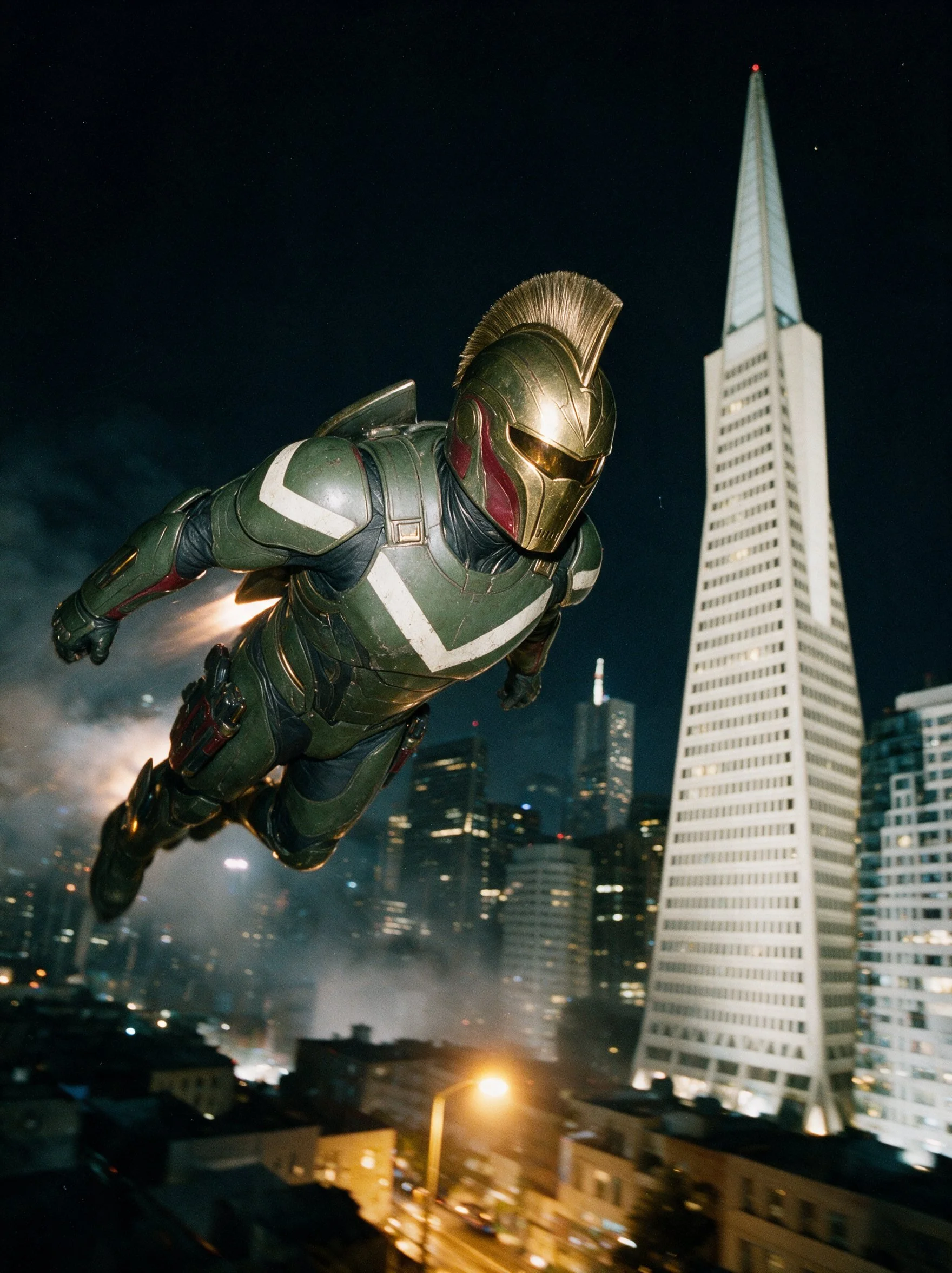Transamerica, night.