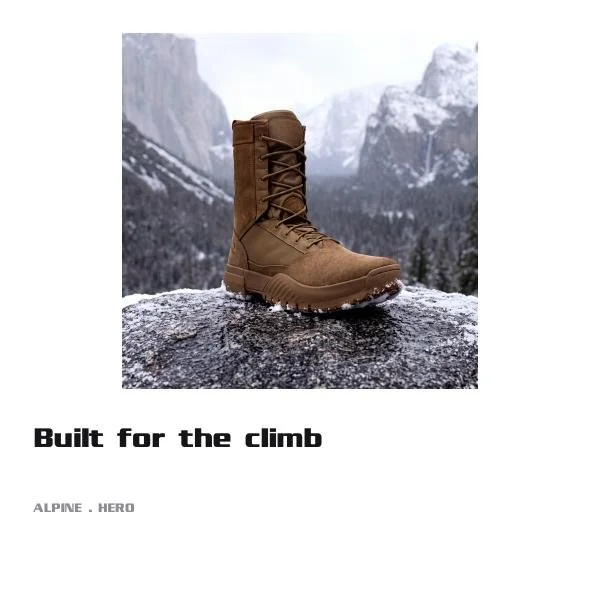 Page 1 of 25. Alpine, hero: "Built for the climb." One template, one CSV: InDesign builds a page per record, and the CSV supplies the image path, headline and market tag for each row. Workflow demonstration.