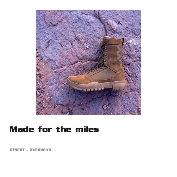 Page 9 of 25. Desert, overhead: "Made for the miles." No manual layout on any page.