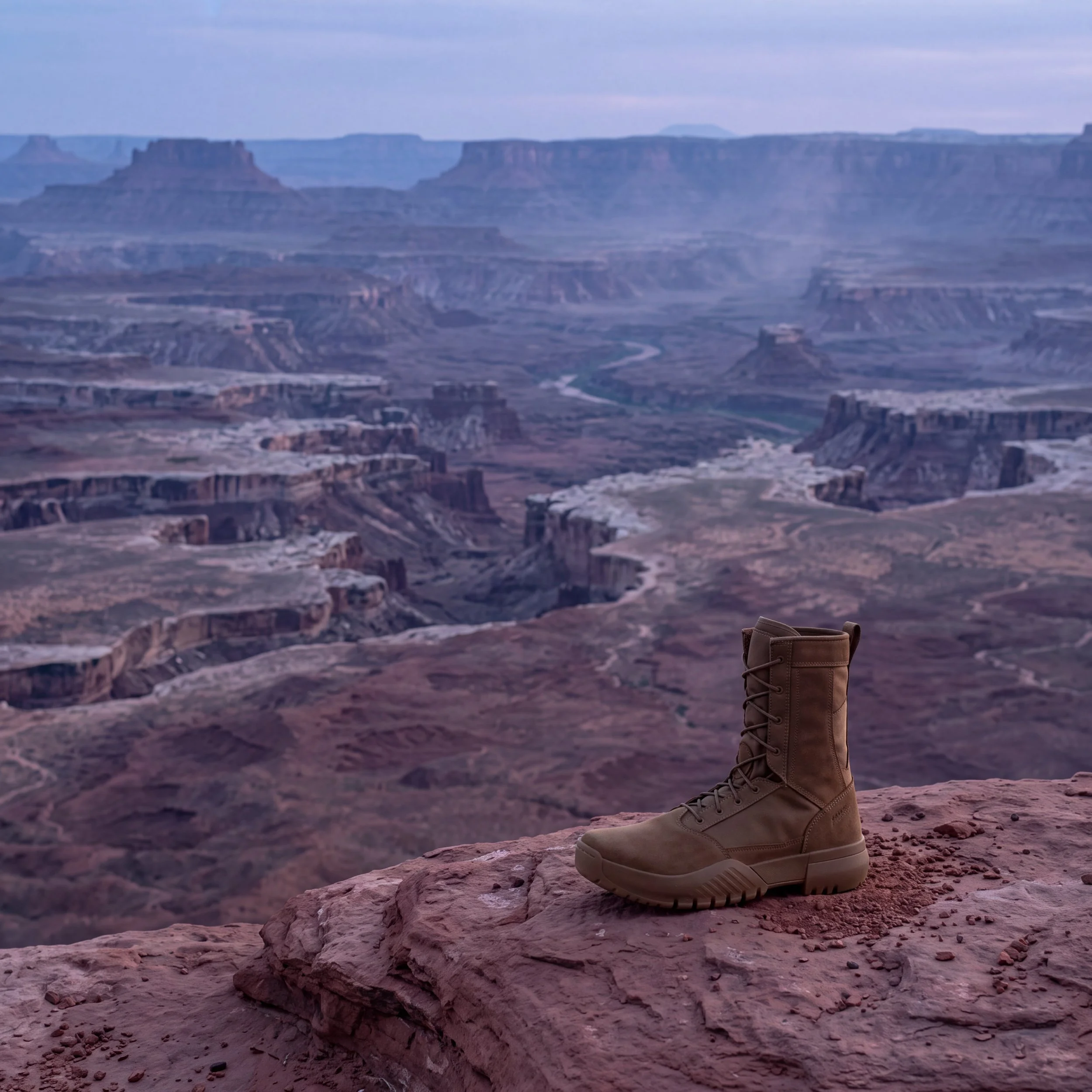 Desert, wide: environment-first framing from the shot-type row of the matrix.