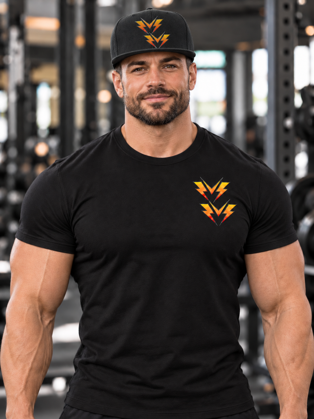 Black Snapback with Double-M Lightning Logo.png