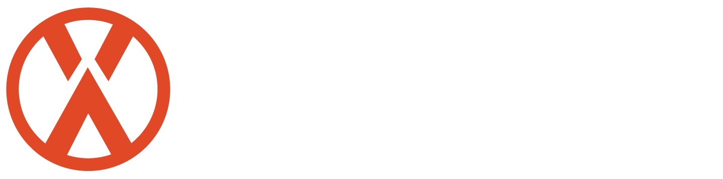 The logo of Sennheiser, a crimson circle containing a black stylized W with a line running downward from the middle, next to the word 'SENNIX' in bold, white uppercase letters.
