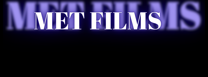 MET FILMS text in white over a blurred purple background