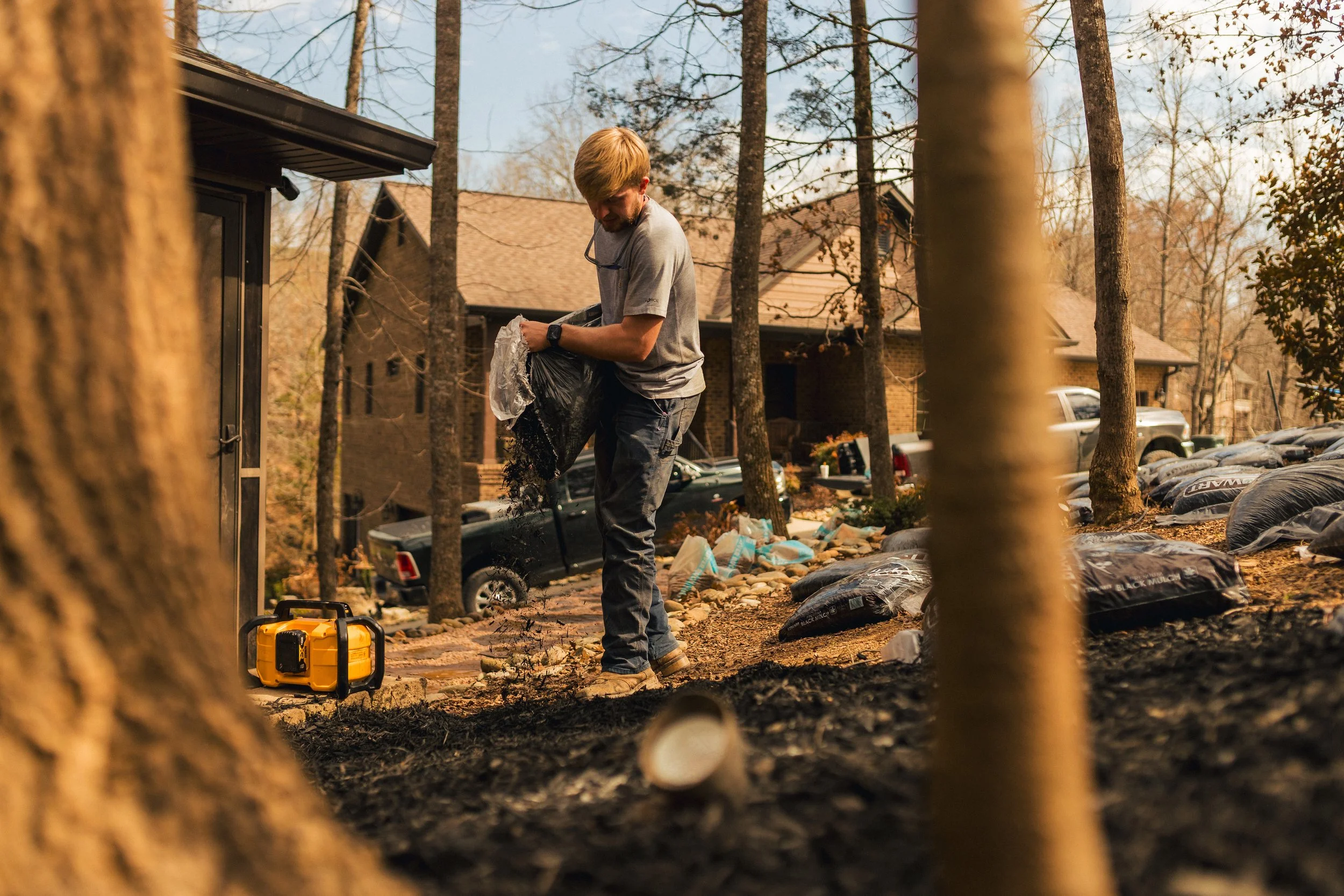 Mulch Installation in Greeneville