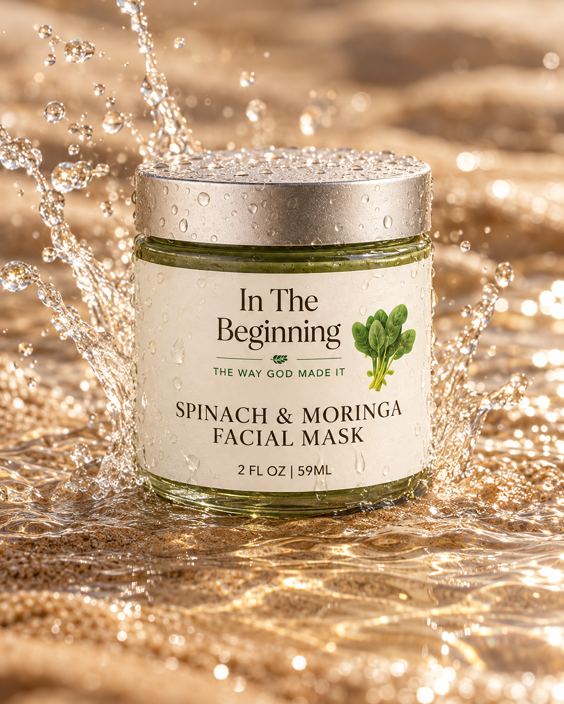 Spinach & Moringa facial mask