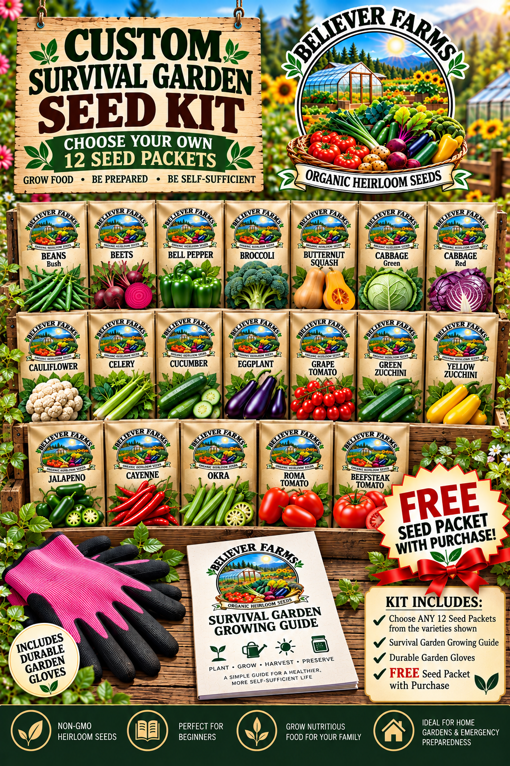 Custom Survival Seed Kit