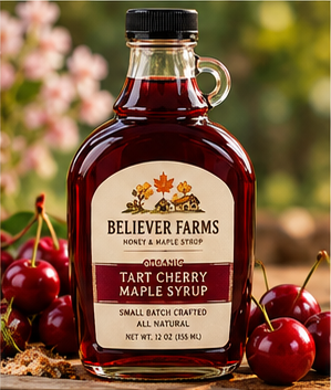 Organic Tart Cherry Maple Syrup