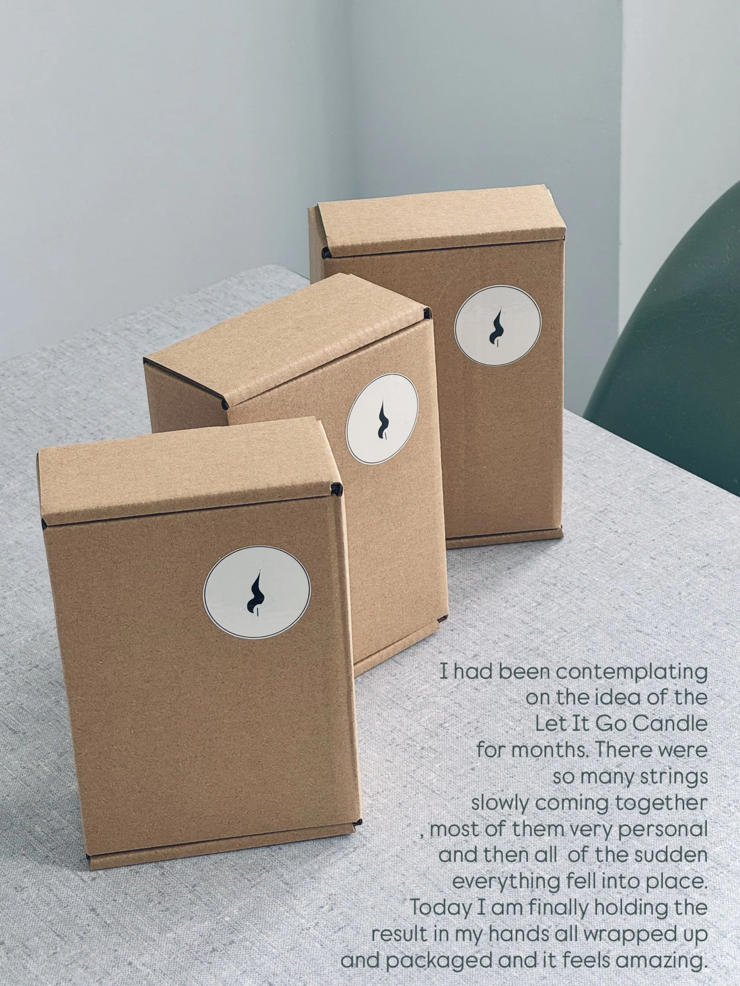 I had been contemplating on the idea of the Let It Go Candle for months. There were so many strings slowly coming together, most of them very personal ones, and then all the sudden everything fell into place. Today I am finally holding the result in 
