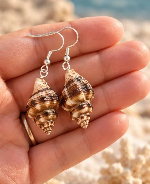 Nalu conch shell earrings gold silver.jpg