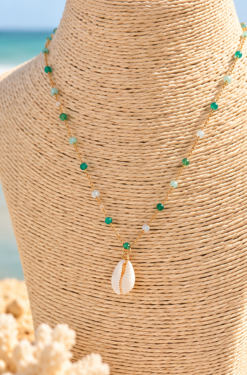 Haumea 14K Gold-Plated Cowrie Shell Necklace
