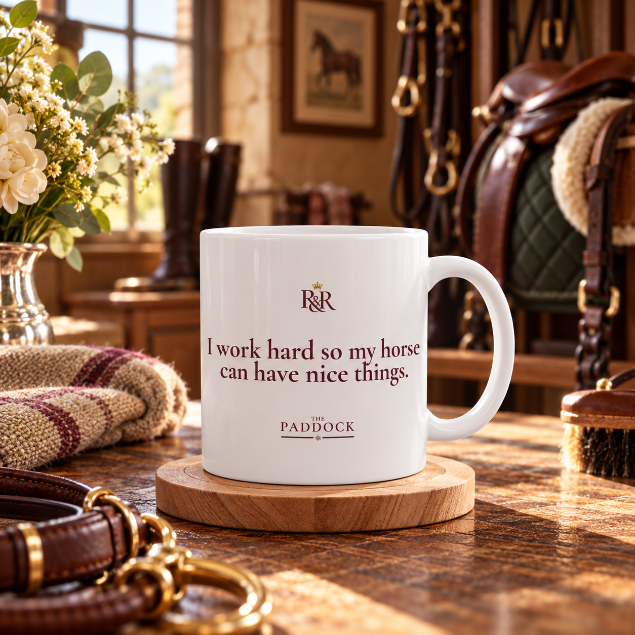 I Work Hard So My Horse Can Have Nice Things | Equestrian Mug