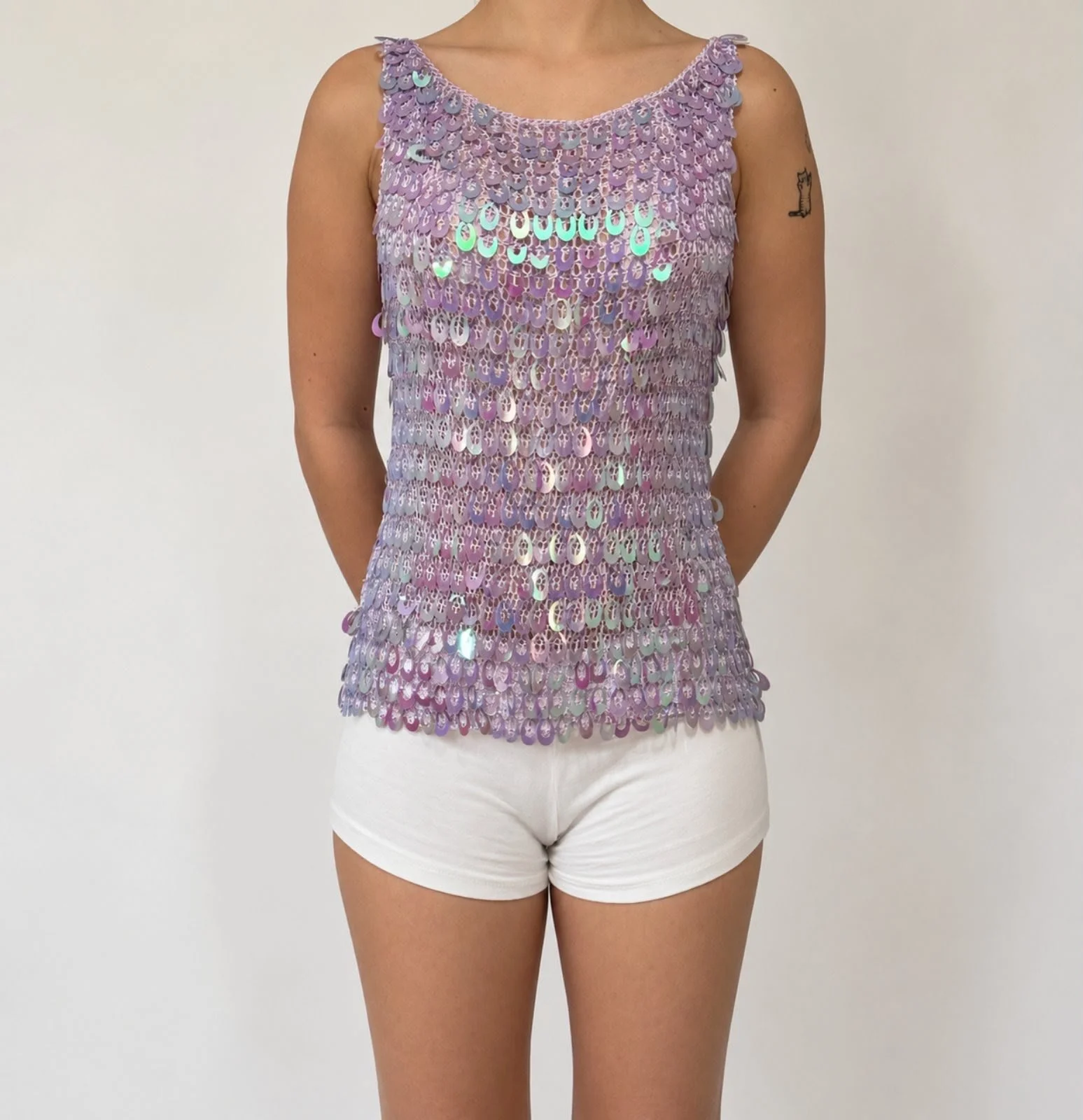 Purple Sequin Top