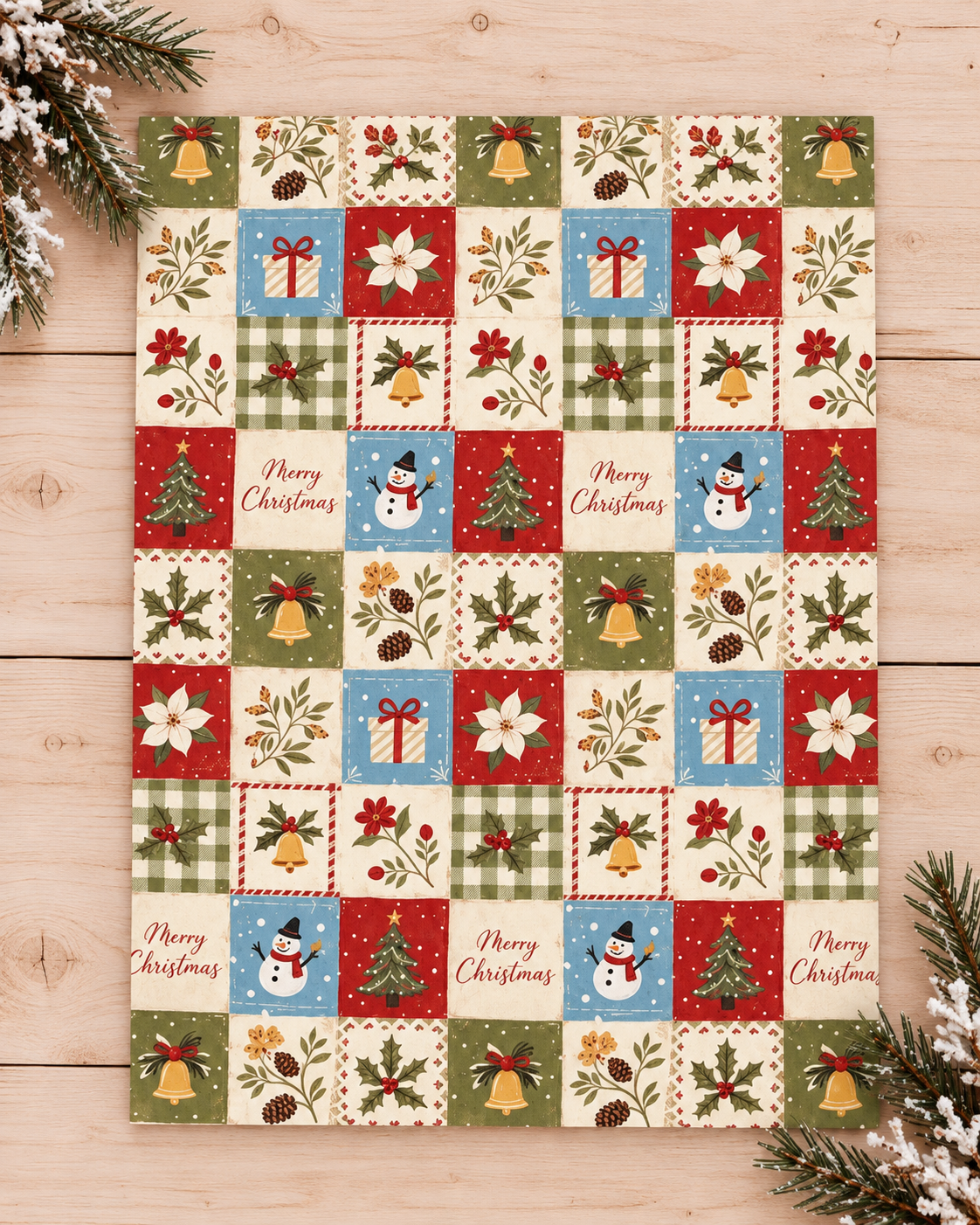 Vintage style tissue paper (6ct)