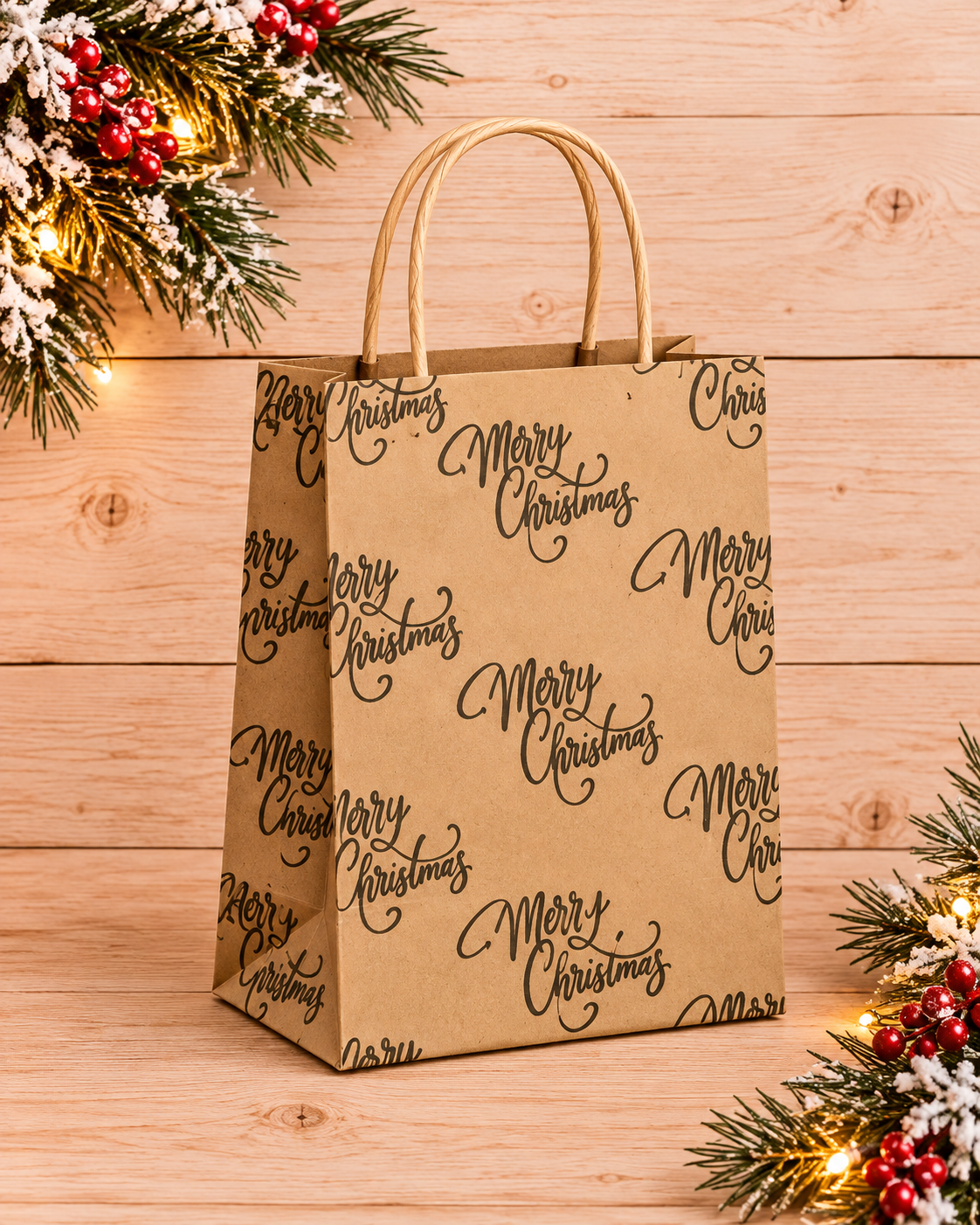 Festive Kraft Christmas Gift Bag.png