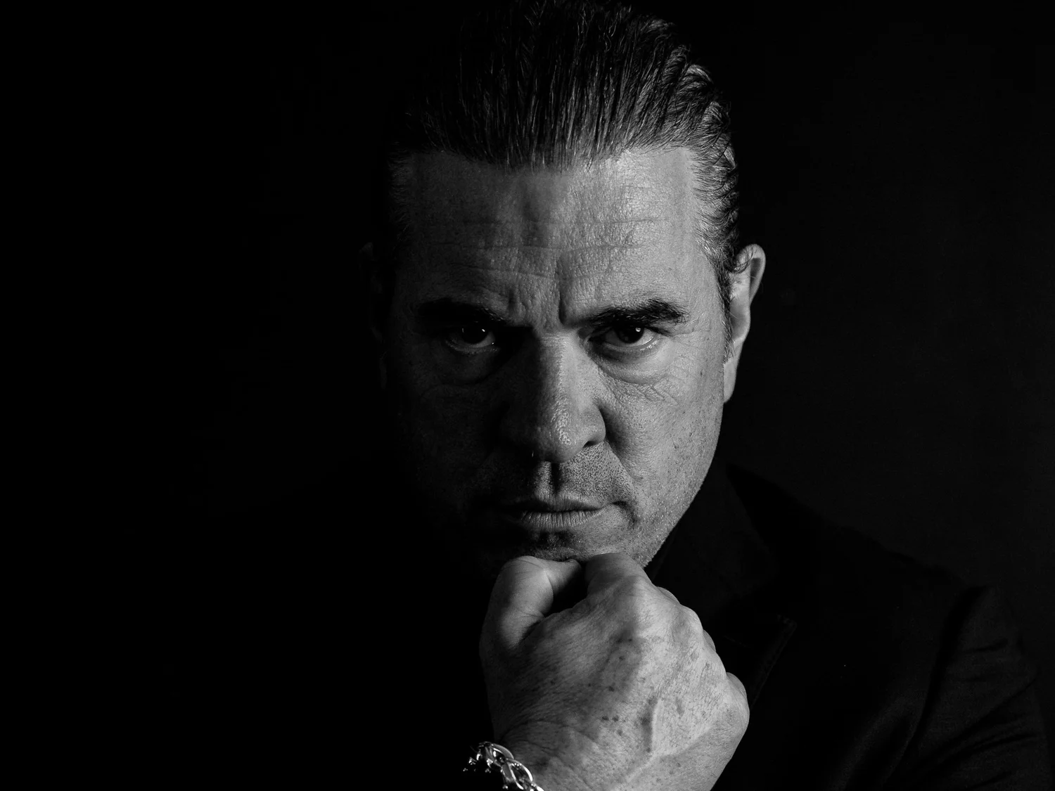 Dr. Christopher Ramsey, black and white portrait