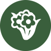 Flower icon for garden center plants and flowers in Grapevine TX
