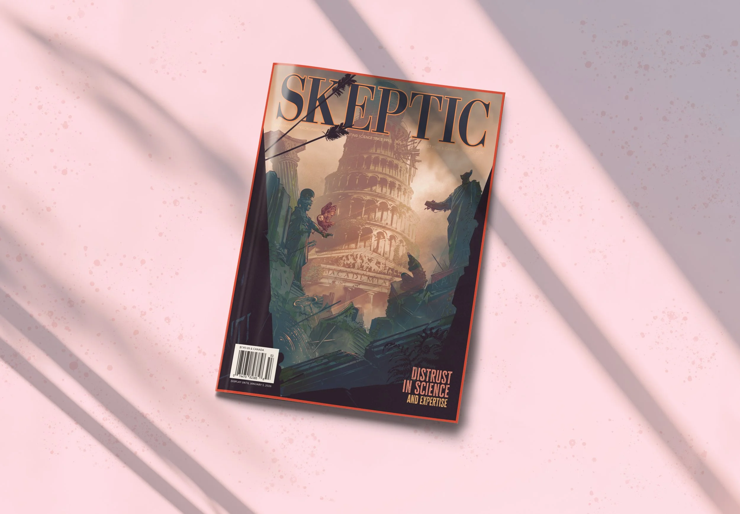 Cover illustration for 'Distrust in Science and Expertise' issue