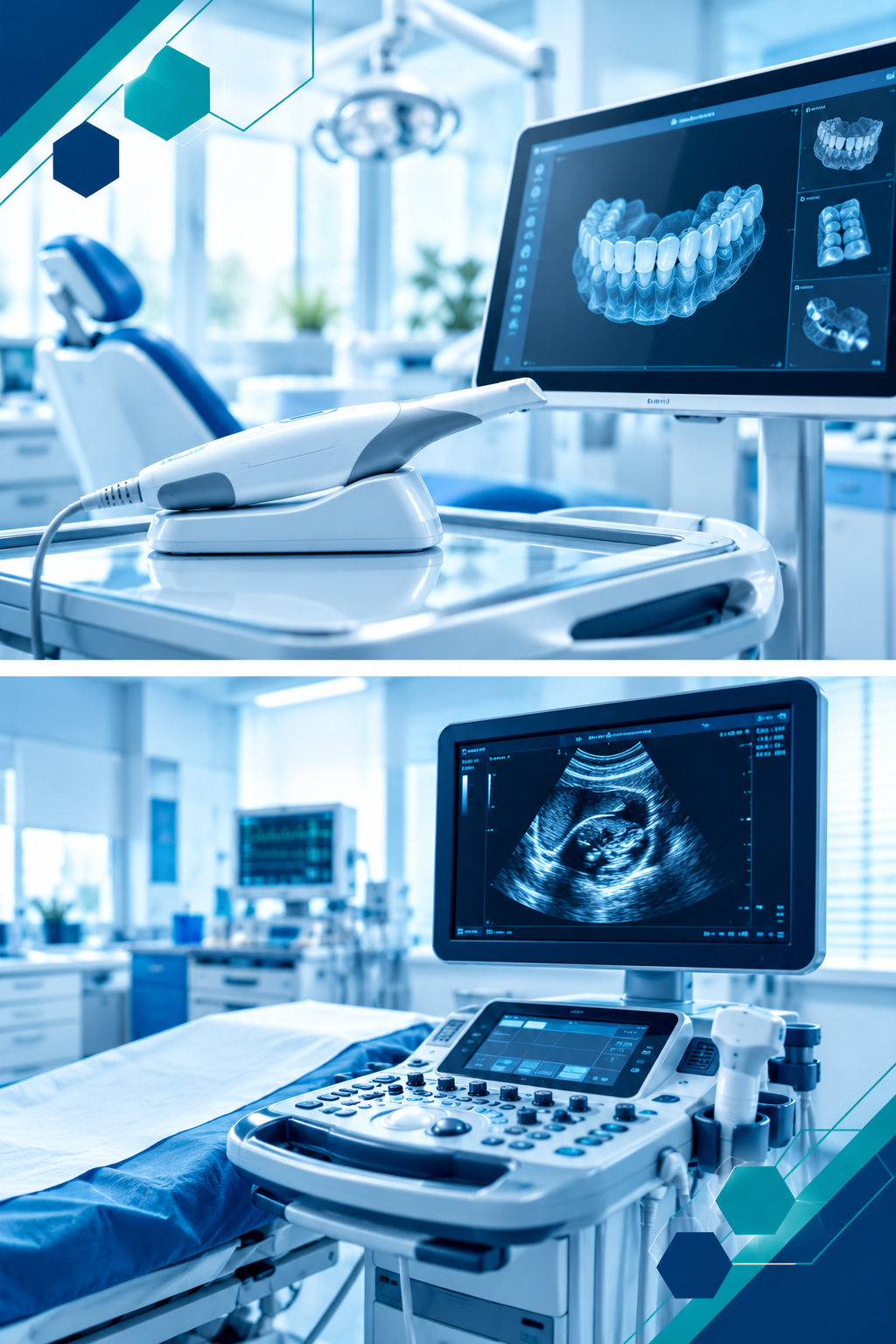 Dental Scanner and ultrasound image