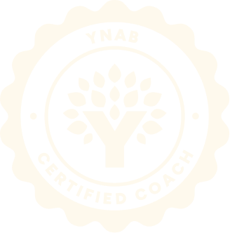 YNAB Certified Coach badge with a tree logo inside a circular border.