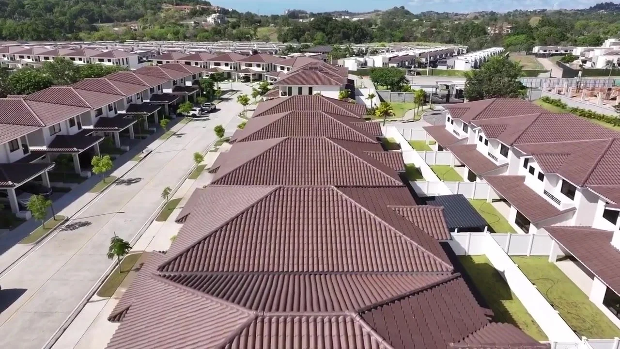 Residencial con cubierta de teja Verea
