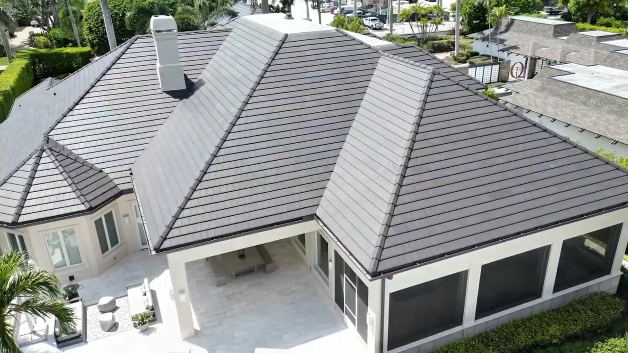 Vivienda con cubierta de teja plana Verea