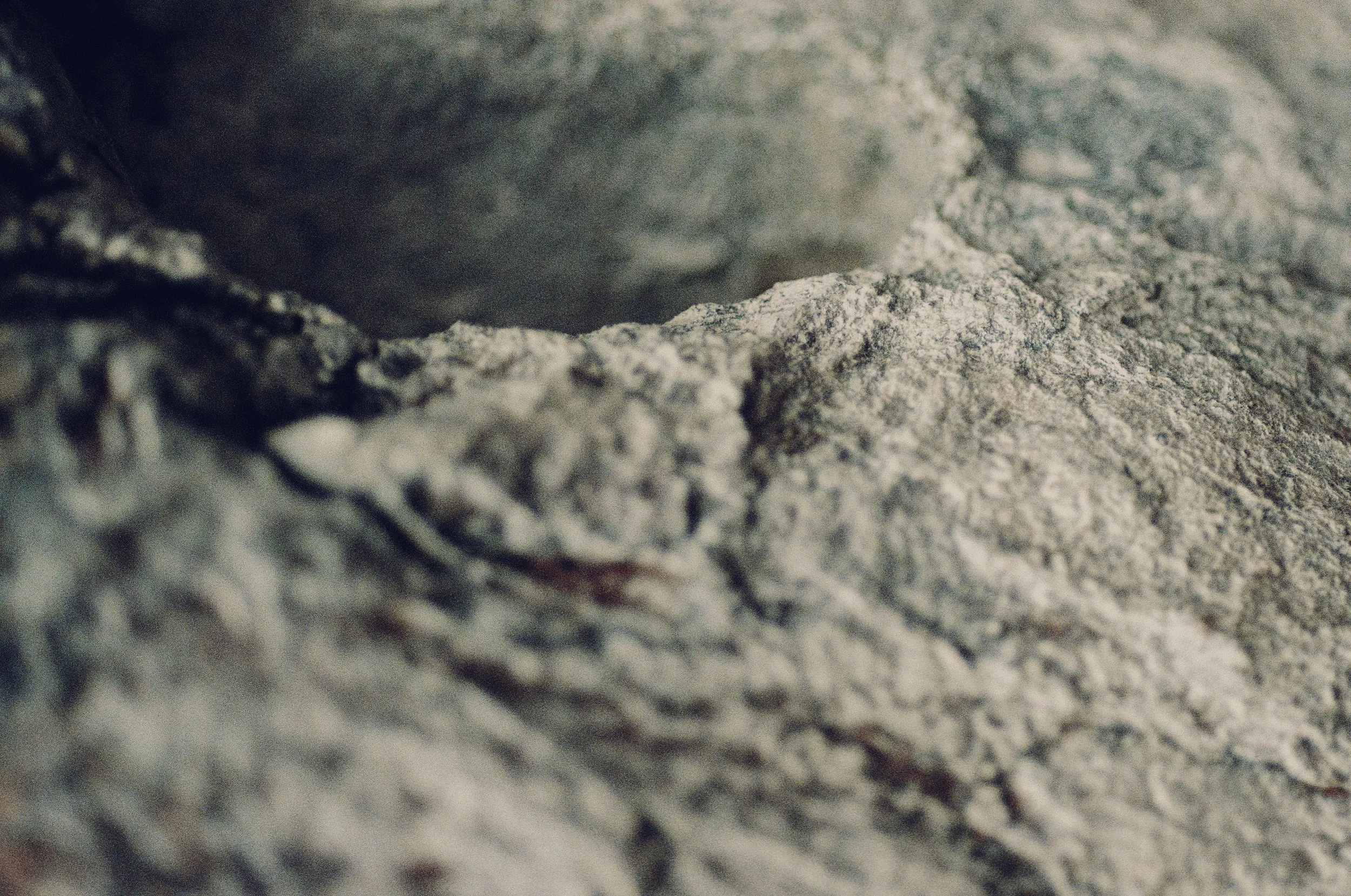 35mm Macro Film Photo of rocks that look like mountains