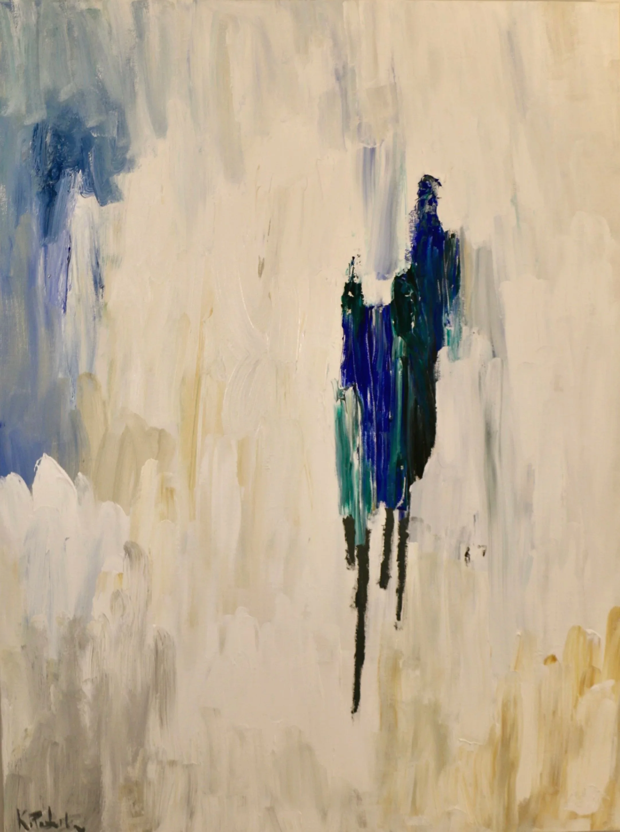 "Cut, Bleed, Heal." Original Abstract Acrylic Painting