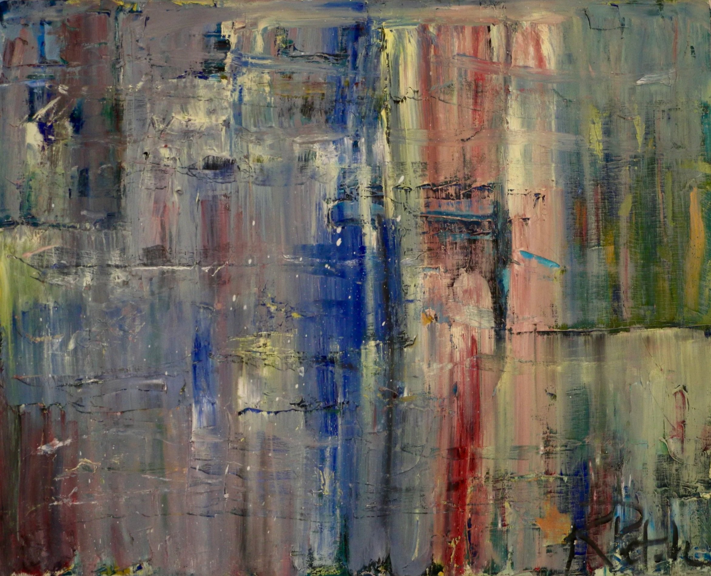 "It Was Right at That Moment" Original Abstract Acrylic Painting