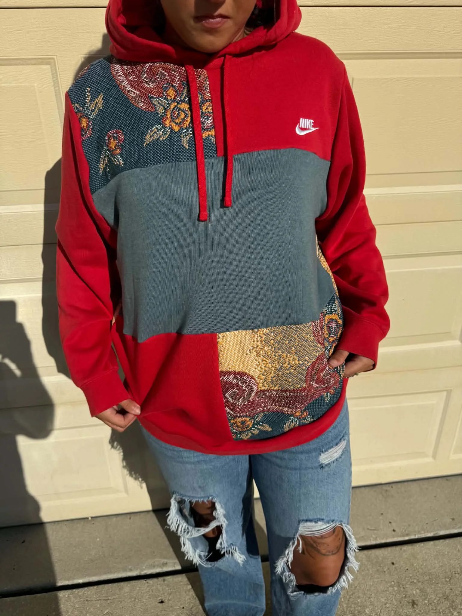 Nike Patchwork Blanket Hoodie