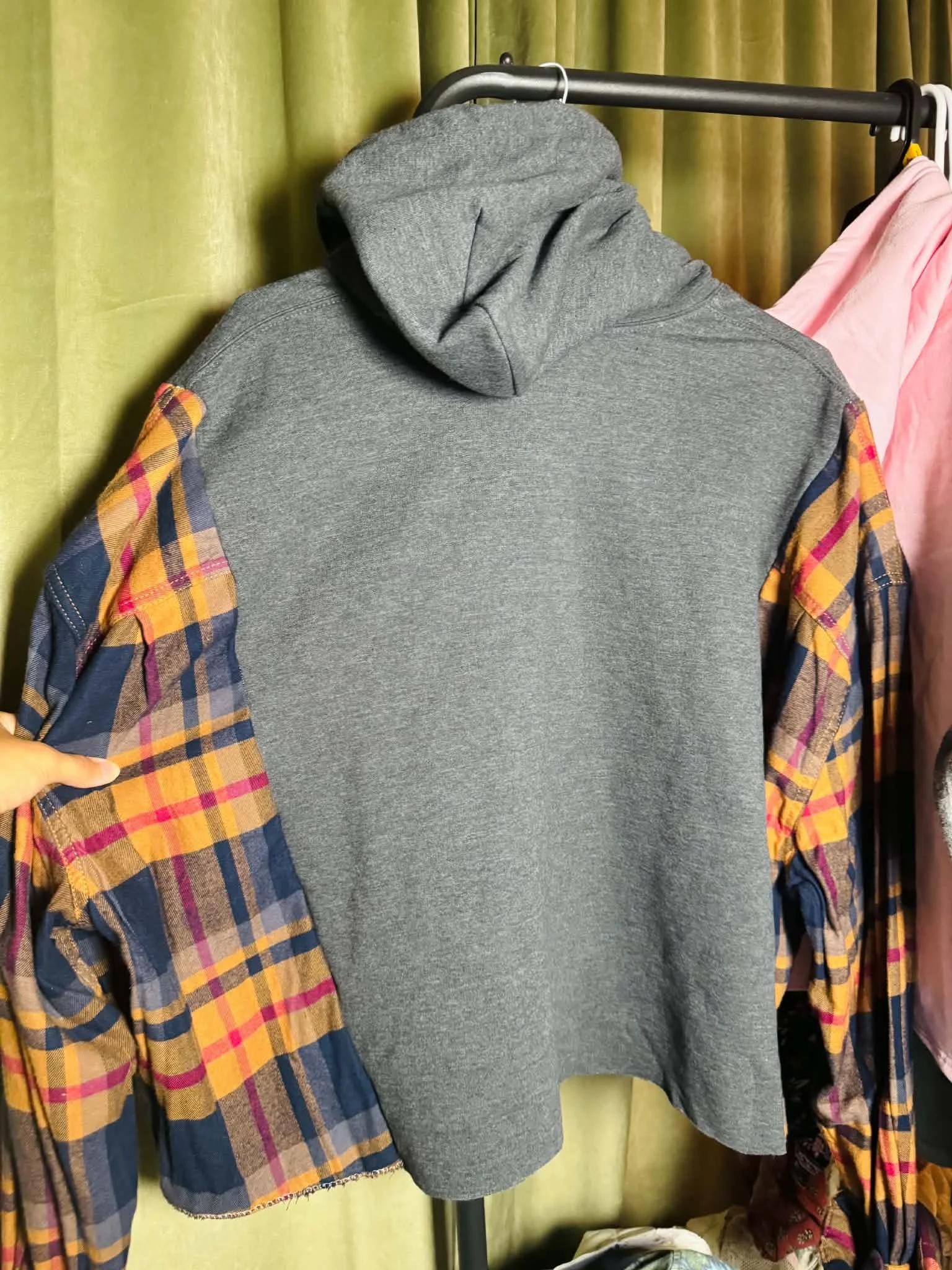 Gray Flannel Hoodie