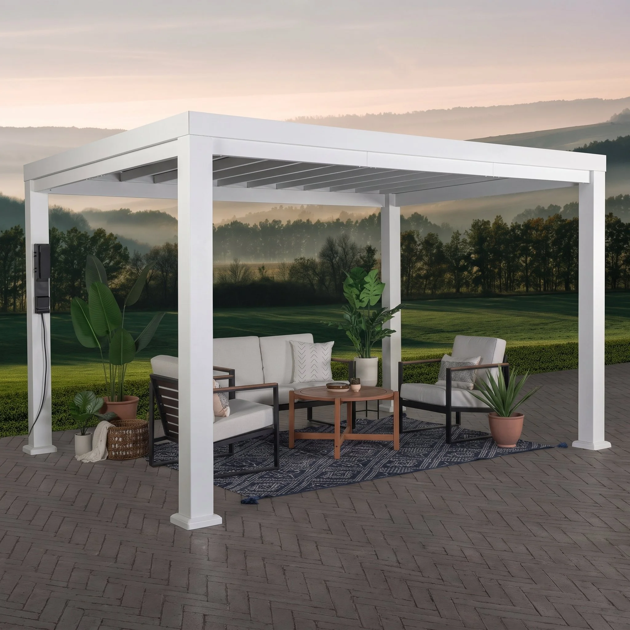 14x12 Windham Modern Steel Pergola